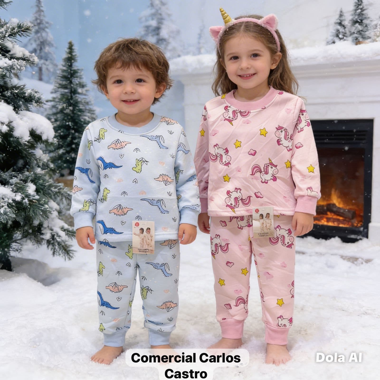 Conjunto BB frizado estampado