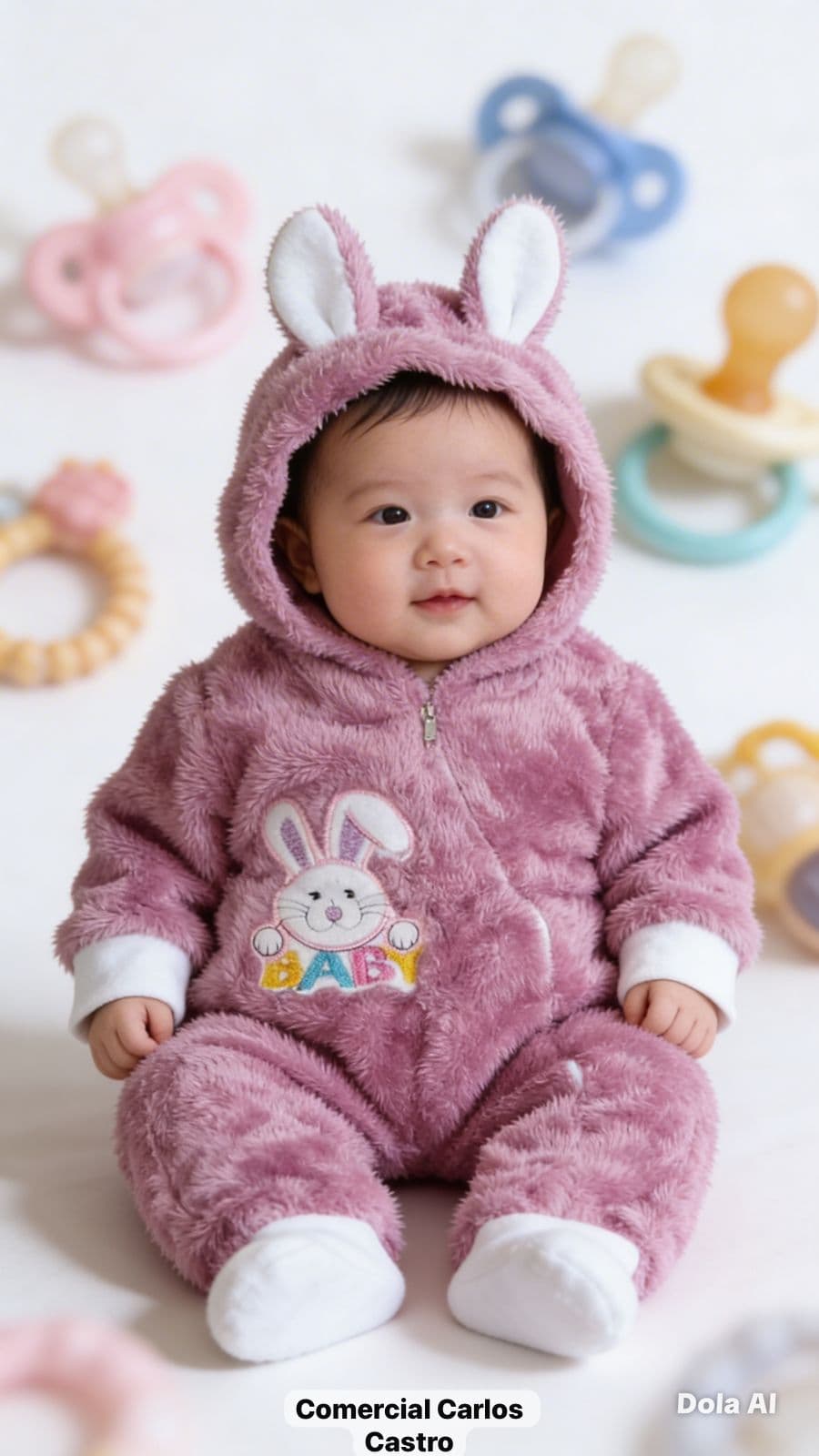 Enterito BB plush con capucha